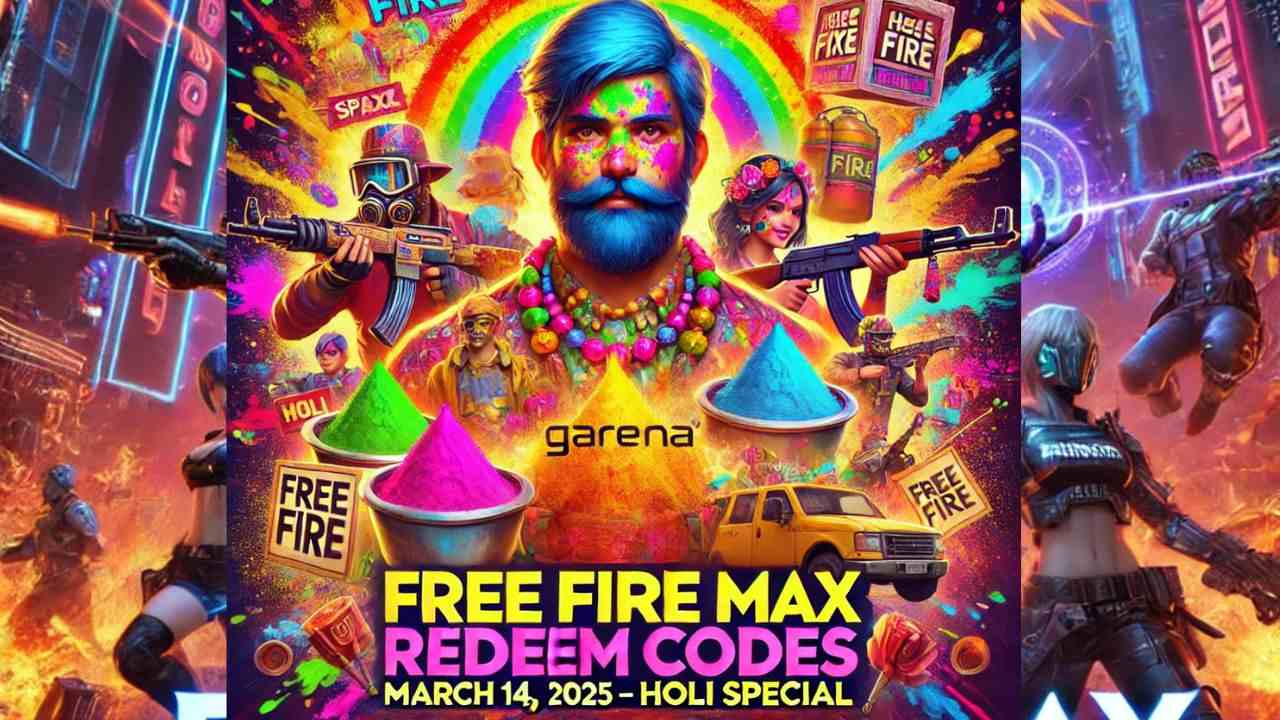 Garena Free Fire MAX Redeem Codes for March 14, 2025 – Holi Special Rewards!