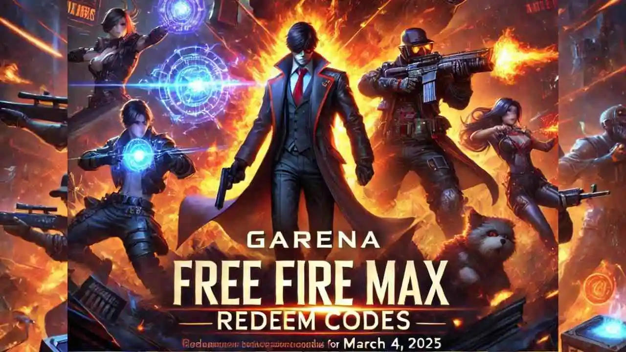 Garena Free Fire MAX Redeem Codes for March 4, 2025 Claim Diamonds, Skins & Bundles