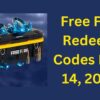 Free Fire MAX Redeem Codes for May 14, 2025